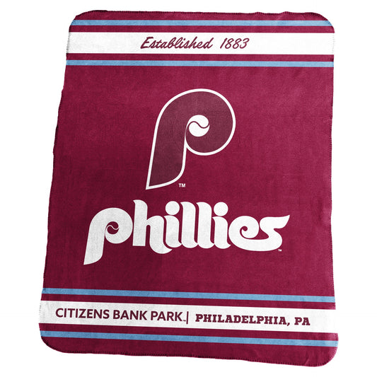 Philadelphia Phillies 50" x 60" Throwback Stadium Classic Fleece Throw Blanket