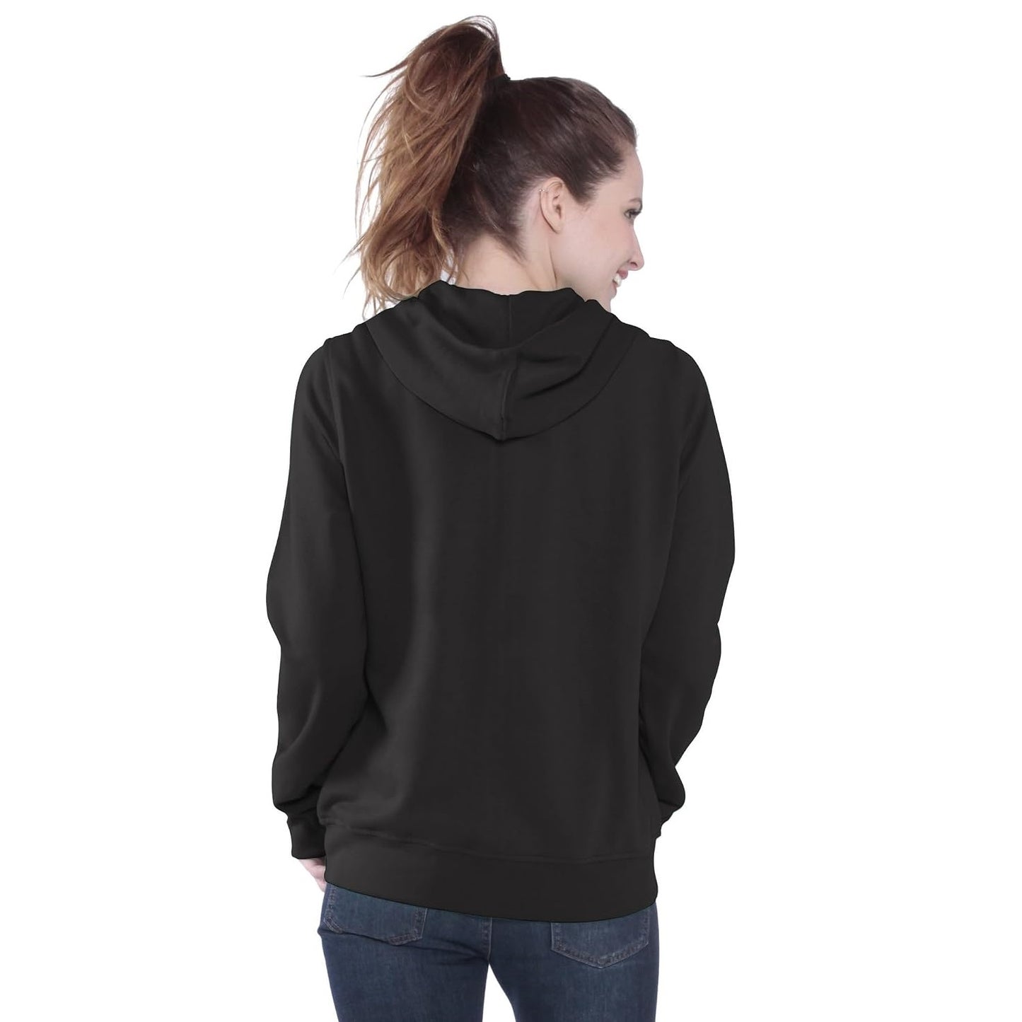 Pittsburgh Steelers Women's Distressed Script Full Zip Fleece Hoodie Sweatshirt