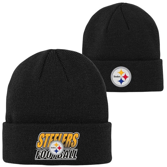 Pittsburgh Steelers Youth Gradient Cuffed Knit Hat