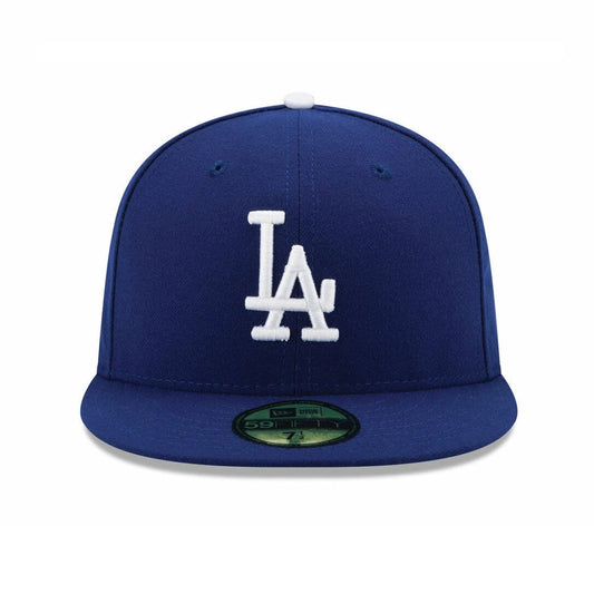 Gorra ajustada 59FIFTY auténtica de New Era para el campo de los Dodgers de Los Ángeles, color azul