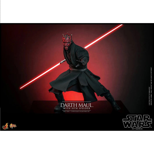 Hot Toys Star Wars Phantom Menace MMS749 Darth Maul w/Speeder 1/6 Scale