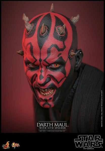 Hot Toys Star Wars Phantom Menace MMS749 Darth Maul w/Speeder 1/6 Scale