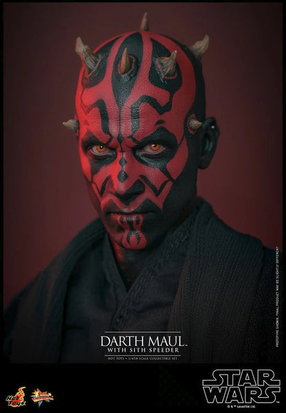 Hot Toys Star Wars Phantom Menace MMS749 Darth Maul w/Speeder 1/6 Scale
