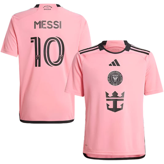 Lionel Messi Youth Jersey #10 Inter Miami Adidas 2024 Replica Player Jersey