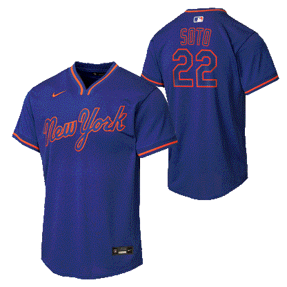 Juan Soto Youth Jersey #22 New York Mets Nike Replica Player Jersey - Youth Boys (8-20)