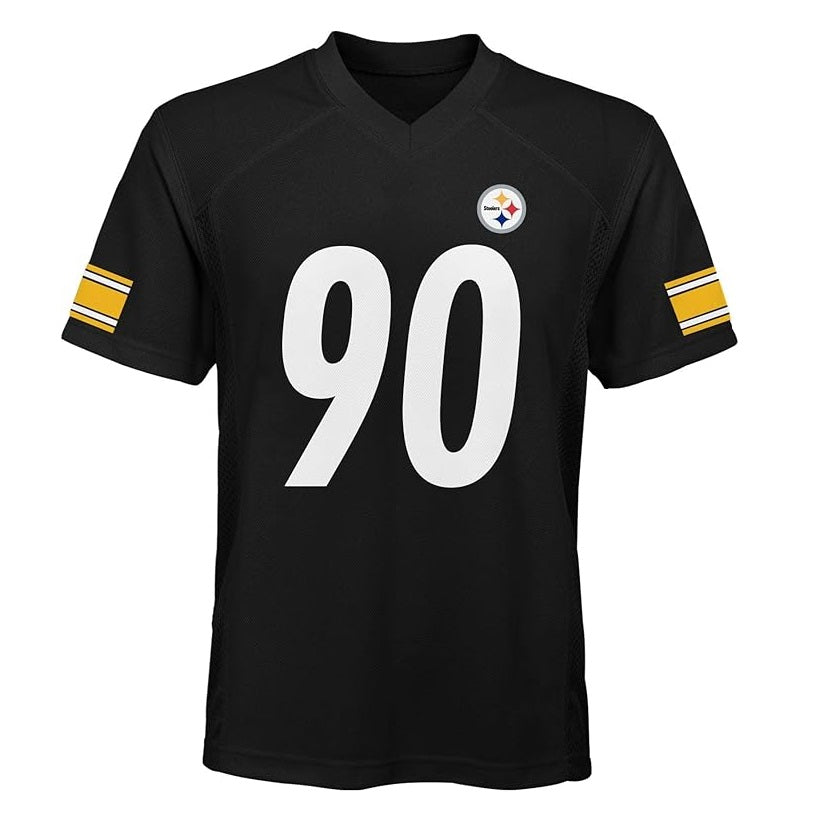 TJ Watt Youth Jersey #90 Pittsburgh Steelers Replica Player Jersey - Youth Boys (8-20)