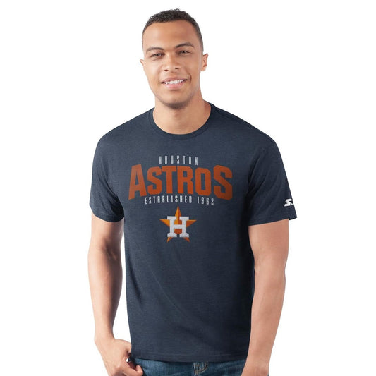 Houston Astros STARTER Men's Prime Time Distressed T-Shirt