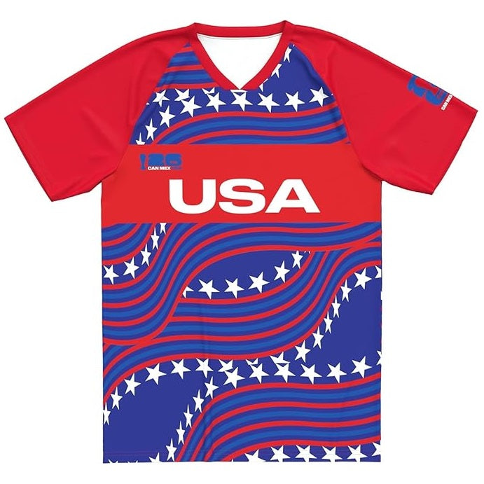 FIFA World Cup 2026 Youth USA Sublimated Country Team Training Jersey - Youth Boys (8-20)