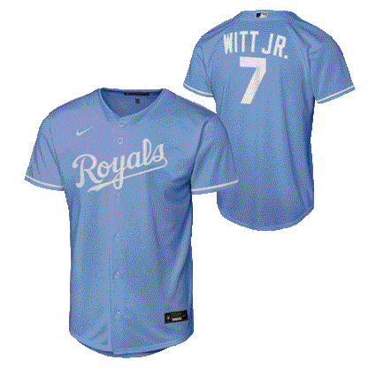 Bobby Witt Jr. Youth Jersey #7 Kansas City Royals Nike Replica Player Jersey - Youth Boys (8-20)