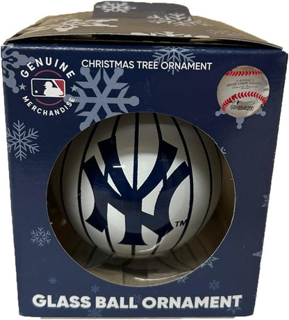 New York Yankees 3 1/4" Glass Ball Ornament