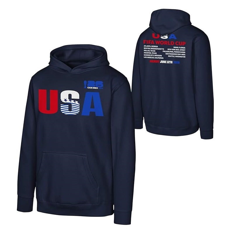 FIFA World Cup 2026 Youth USA Host Country Pullover Hoody Sweatshirt - Youth Boys (8-20)